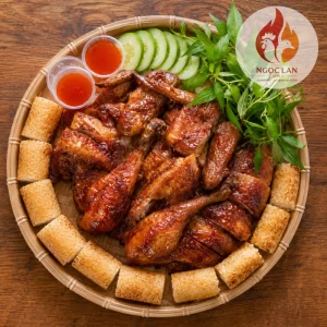 Gà nướng ướp ngũ vị hương chuẩn vị Ngọc Lan Food