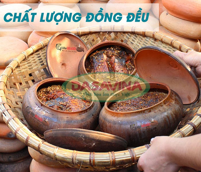 Những niêu cá kho chất lượng đồng đều