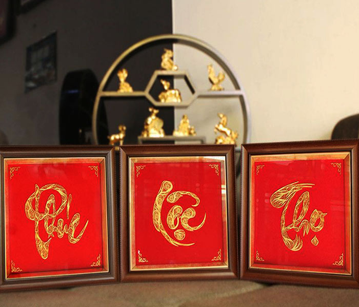 Bộ tranh chữ Phúc - Lộc - Thọ